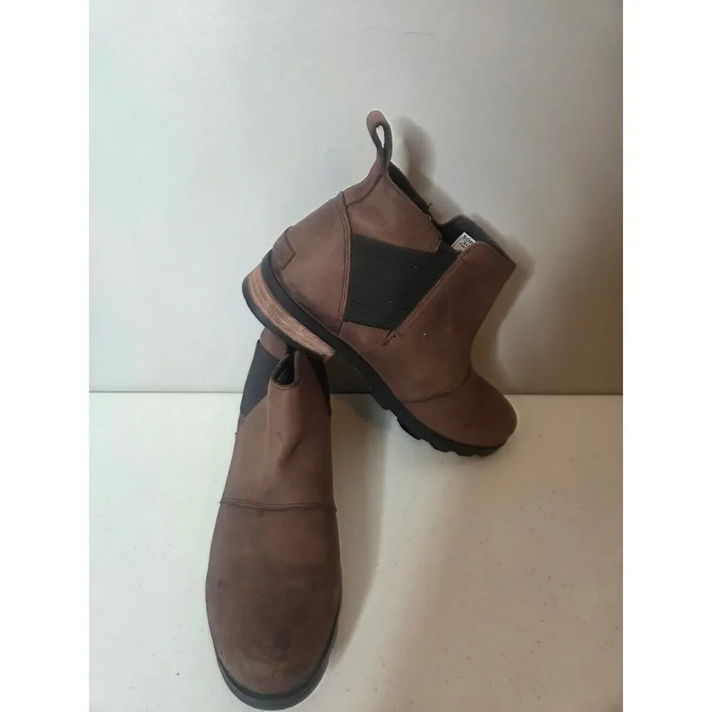 Sorel Emelie Chelsea Waterproof Brown Ankle Boot – Women’s Size 9 (Cat Tail)